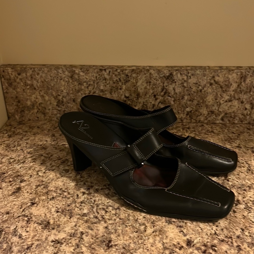 A2 by Aerosoles Closed Toe Mule Heels